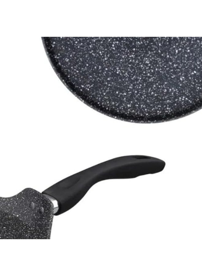 Westinghouse USA Crepe Pan - 28 CM - Cast Aluminium Cookware, 3 Layers Black Marble, Non-Stick & Lightweight, Perfect for Healthy Cooking - Image 2