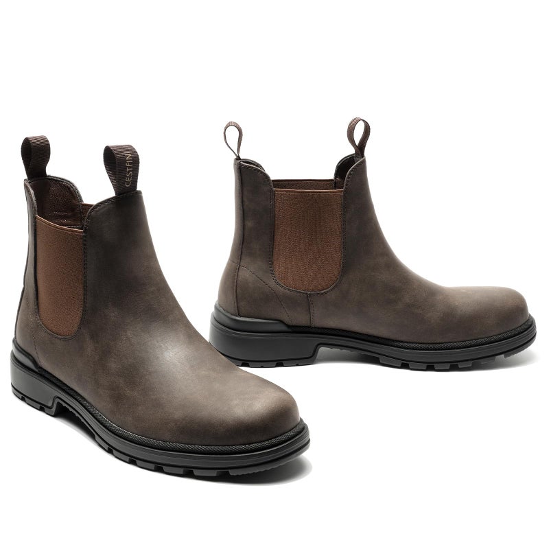 Cestfini Mens Slip On Chelsea Boots, Winter Work Hiking Ankle Booties For Men Comfortable and Lightweight - Image 5
