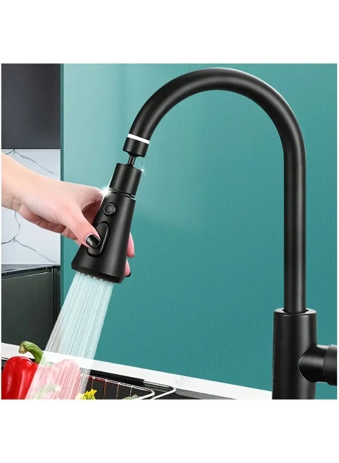 Rotating Kitchen Faucet Extender with Splash-Proof Booster Nozzle - Image 1