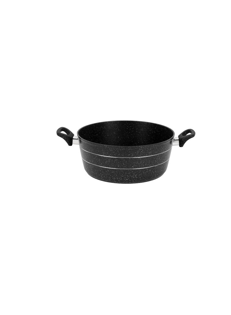 Royalford 26 cm Smart Granite Series Casserole- RF11866/ Forged Aluminium Cookware with Nonstick Granite Coating, Compatible with Induction, Hot Plate, Halogen, Ceramic, Gas Cooktops/ with Glass Lid and Soft Touch Handles, Perfect for Cooking Stews, Curries, Soups, Rice, Etc. - Image 4