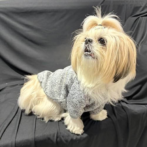 Lulala Dog Classic Knitwear Sweater, Fleece Coat only for Small Dog & Puppies, Warm Pet Dog Cat Clothes, Soft Puppy Customs (Grey-6 Inch) - Image 5