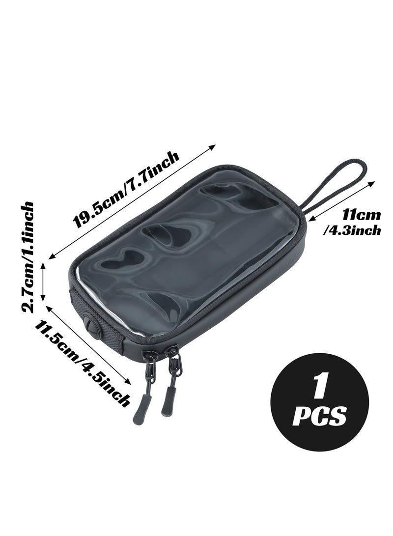 حقيبة خزان دراجة نارية، حقيبة خزان دراجة نارية عالمية مع مغناطيس، حقائب هاتف دراجة نارية، حقيبة حامل هاتف مغناطيسية لخزان الدراجة النارية مع نافذة شفافة - Image 2