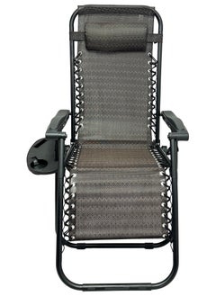 RENOVO 2 Piece Patio Chaise Lounges Chair gravity chair with adjustable backrest and footrest Sunlounger for Poolside Backyard and Beach  - Image 4