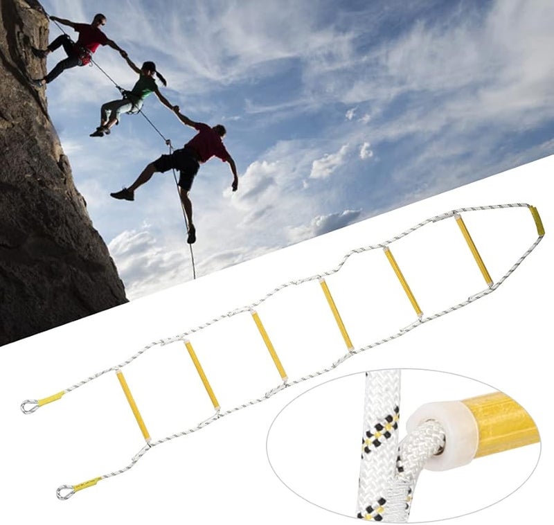 Emergency Escape Ladder 2M 6.6FT Portable Fire Safety Rescue Nylon - Image 5