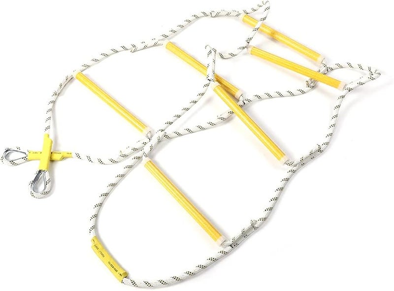 Emergency Escape Ladder 2M 6.6FT Portable Fire Safety Rescue Nylon - Image 4