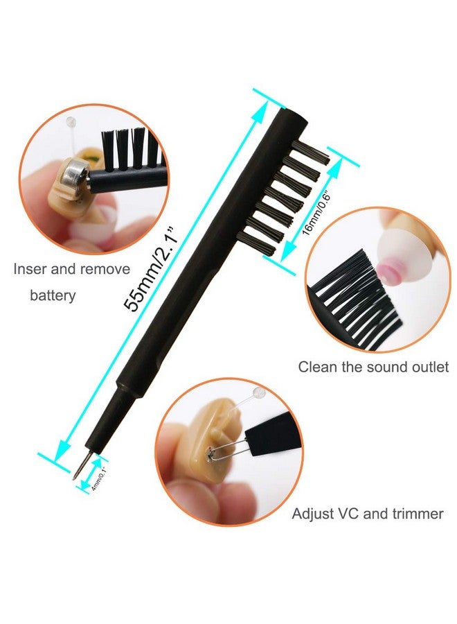 Anico 8 Pieces Hearing Aid Amplifier Cleaning Tools Earbuds/Headphones/Airpods Cleaner Brush Kits With Case - Image 2