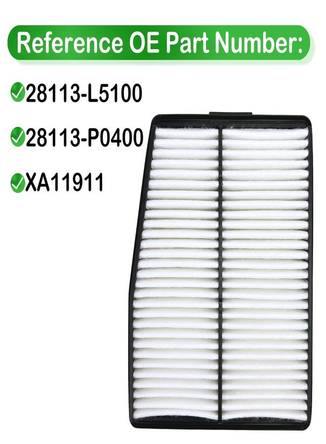 QFISH 28113-L5100 Air Filter Compatible with 2020-2023 Kia Sorento Hyundai Santa Tucson 1.6L Replaces 28113-P0400 - Image 2