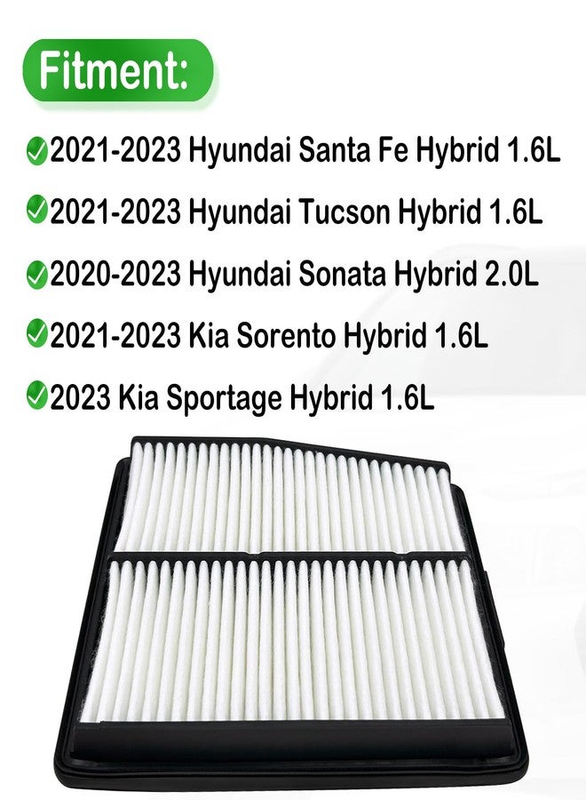 QFISH 28113-L5100 Air Filter Compatible with 2020-2023 Kia Sorento Hyundai Santa Tucson 1.6L Replaces 28113-P0400 - Image 3