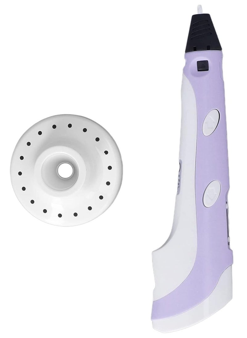 3D Printing Pen Set Stepless Speed Control Slider Red Lighting Preheat DC5V PLA Consumables 3D Printing Pen (Purple) - Image 3