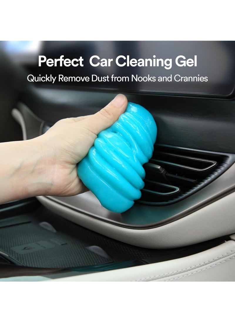 Universal Cleaning Gel for Car & Electronics – Automotive Detailing Dust Cleaner Putty, Interior Crevice Cleaner for Car Vents, Keyboards, Laptops, PC, Cameras, Gadgets, and Hard-to-Reach Spaces – Reusable & Non-Toxic Dust Remover Gel