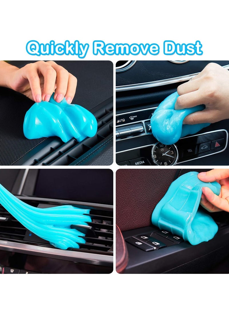 Universal Cleaning Gel for Car & Electronics – Automotive Detailing Dust Cleaner Putty, Interior Crevice Cleaner for Car Vents, Keyboards, Laptops, PC, Cameras, Gadgets, and Hard-to-Reach Spaces – Reusable & Non-Toxic Dust Remover Gel