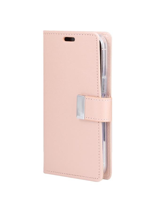 GOOSPERY Case For iPhone 15 Plus RICH DIARY Crazy Horse Texture Leather Phone Case - Image 2