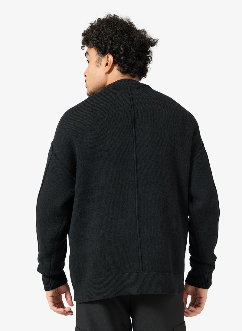 جاك اند جونز سترة صوفية بياقة دائرية - Image 2