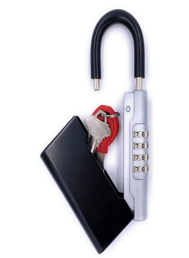 Bosvision Key Safe Box [Portable] Combination Padlock with Shackle, Key Lock Box/Key Storage - Image 2