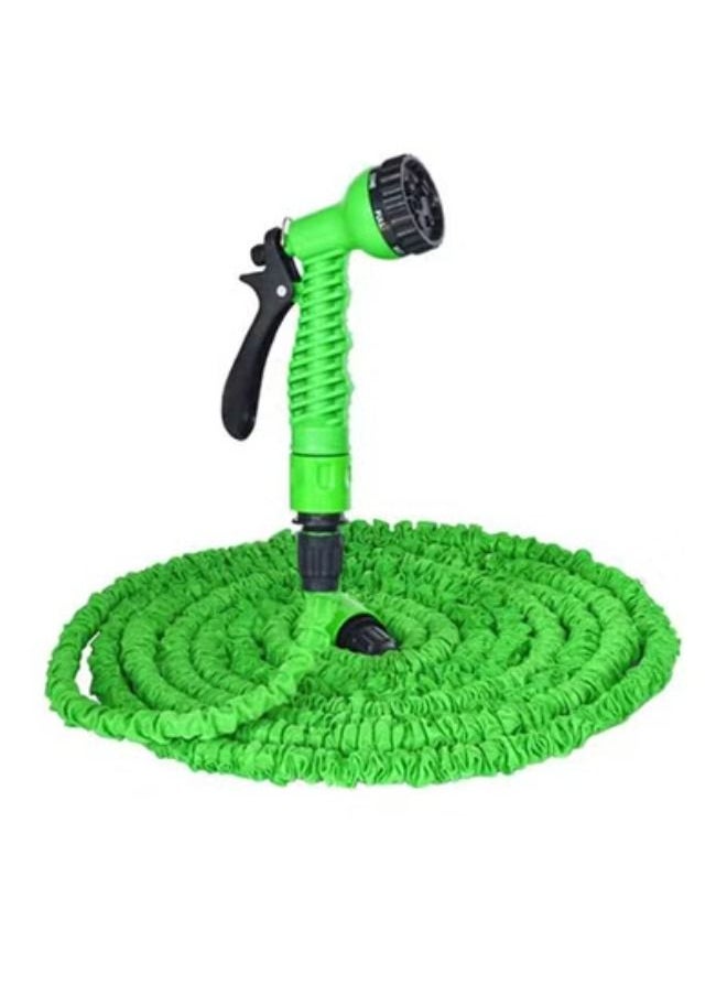 ACLIX Tall Top Expandable Garden Hose Pipe With 8 In 1 Spray Gun Green 
