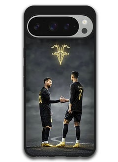 Protective Case Anti Scratch Shock Proof Bumper Cover For Google Pixel 9 Pro XL Messi Ronaldo Goat