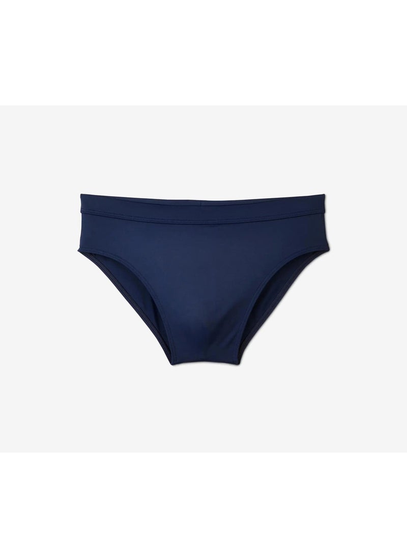 Tchibo Men Plain Swimming Trunks, Navy  - Image 3