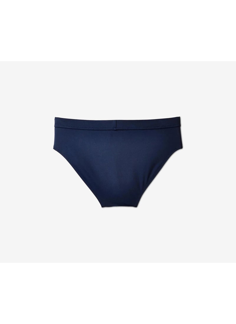 Tchibo Men Plain Swimming Trunks, Navy  - Image 2