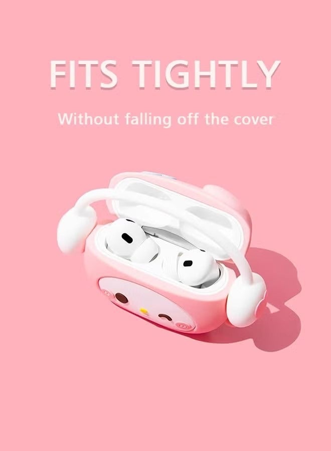 Airpods pro/pro2 Case, Cute Case, with Keychain for Men Women Soft Silicone Protective Cover Case for Airpods pro/pro2 Case, Cute Case - Image 2