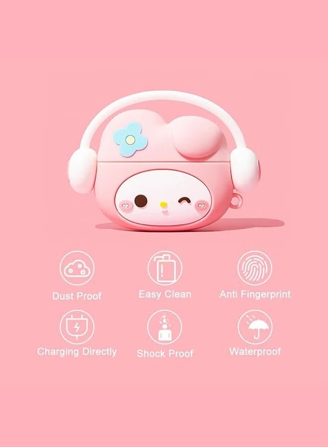 Airpods pro/pro2 Case, Cute Case, with Keychain for Men Women Soft Silicone Protective Cover Case for Airpods pro/pro2 Case, Cute Case - Image 4