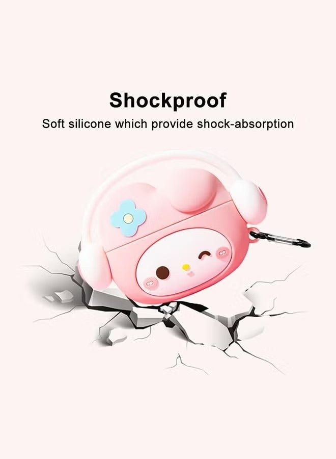 Airpods pro/pro2 Case, Cute Case, with Keychain for Men Women Soft Silicone Protective Cover Case for Airpods pro/pro2 Case, Cute Case - Image 5