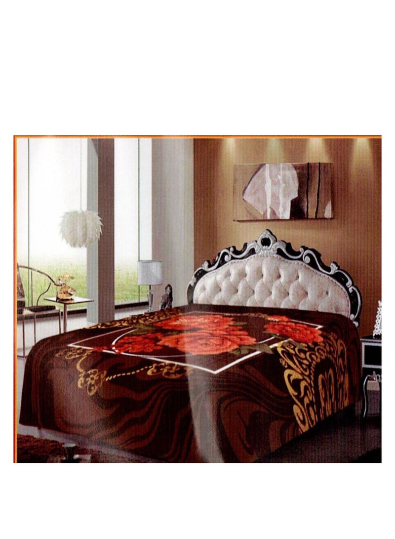 MAARYA GOLD 2 PLY SUPER SOFT EMBOSSED BLANKET - Image 4