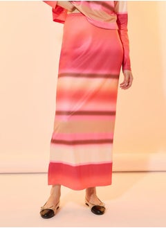 Take Two Ombre Print Round Neck Top & Maxi Skirt Co-Ords  - Image 5