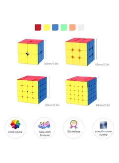 Speed Cube Set, 2x2 3x3 4x4 5x5 Stickerless Speed Cube Bundle- Bright Magic Cube Pack, Smooth Cube Puzzle with Gift Packing Games Toy - pzsku/Z6E40BAEF743049D46988Z/45/_/1707537549/544e72ff-3c2f-4d30-a930-5c4239125382