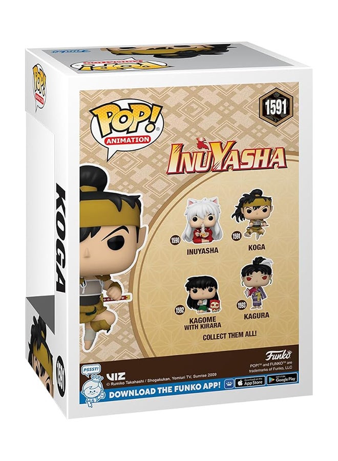 Funko Pop! Animation: Inuyasha Koga Vinyl Figure - Image 3