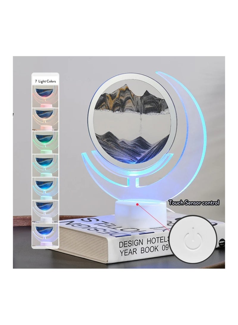 ضوء ليلي LED الرمال المتحركة مع 7 ألوان - Image 2