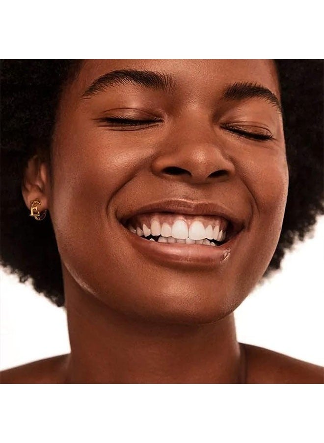 Mevecco Women Huggie Hoop Earrings Gold Initial Sleeper 14K Gold Filled Small Simple Delicate Handmade Hypoallergenic Personalized Jewelry Gift - 26 Letters - Image 2