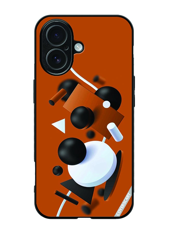 Protective Case Cover For Apple iPhone 17 Shapes Design Multicolour