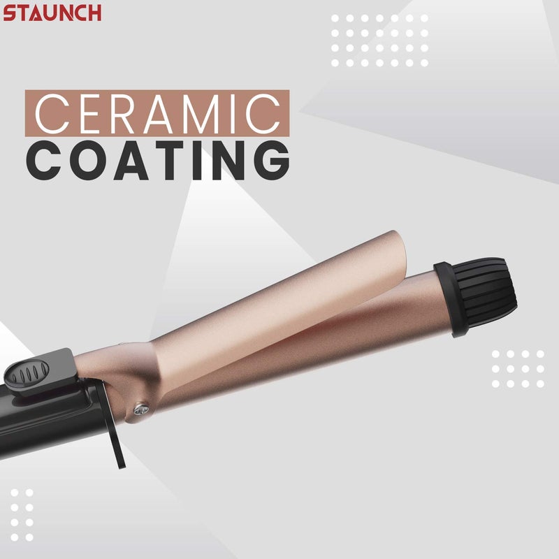Staunch Professional Hair Curler, Curling Iron 25mm Barrel (SHC 1011) (Rose Gold) - Image 2