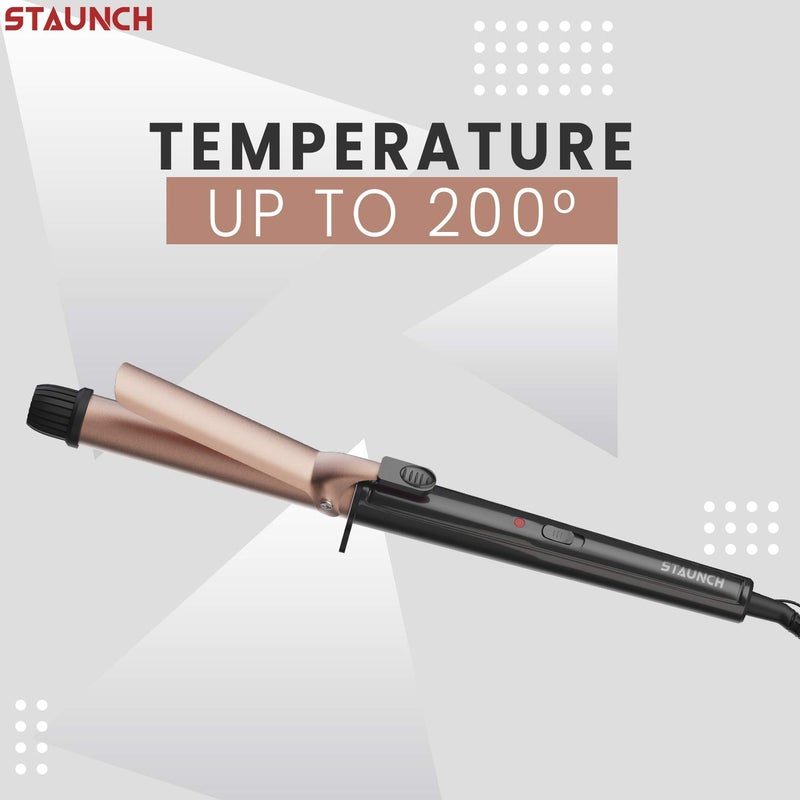Staunch Professional Hair Curler, Curling Iron 25mm Barrel (SHC 1011) (Rose Gold) - Image 3