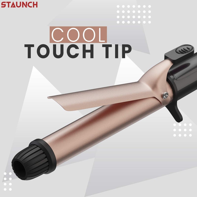 Staunch Professional Hair Curler, Curling Iron 25mm Barrel (SHC 1011) (Rose Gold) - Image 4