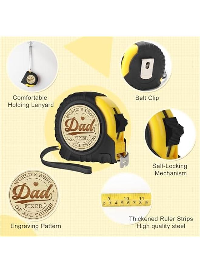 Arabest Dad Gifts for Fathers Day from Daughter Son Wife - Ideal Father’s Day Tool Gifts for Dad Father Daddy Step Bonus New Dads - Engraved Tape Measure Present for Birthday Father's Day  - Image 4