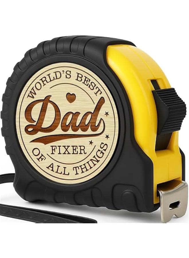 Arabest Dad Gifts for Fathers Day from Daughter Son Wife - Ideal Father’s Day Tool Gifts for Dad Father Daddy Step Bonus New Dads - Engraved Tape Measure Present for Birthday Father's Day  - Image 1