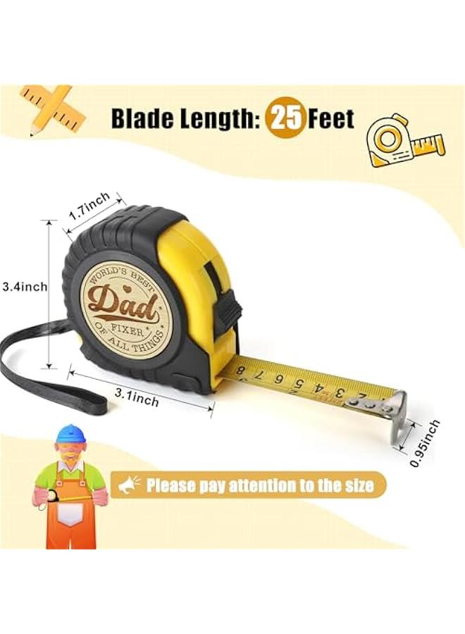 Arabest Dad Gifts for Fathers Day from Daughter Son Wife - Ideal Father’s Day Tool Gifts for Dad Father Daddy Step Bonus New Dads - Engraved Tape Measure Present for Birthday Father's Day  - Image 2