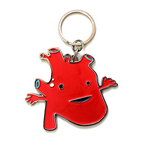 I Heart Guts Heart Keychain – I Got the Beat - Heart Surgery Recovery Gift, Cardiac Awareness, Love-Themed Present, Funny & Supportive Anatomy Keychain - Image 1