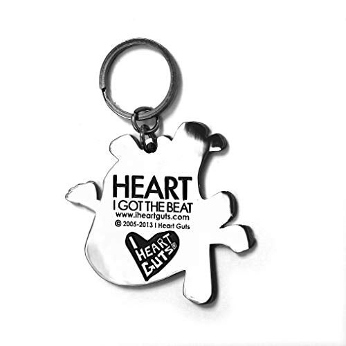 I Heart Guts Heart Keychain – I Got the Beat - Heart Surgery Recovery Gift, Cardiac Awareness, Love-Themed Present, Funny & Supportive Anatomy Keychain - Image 4