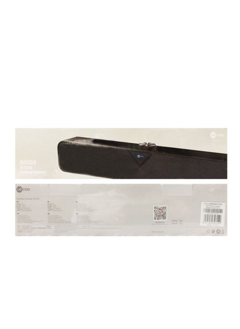 lecoo - Lecco DS102 USB/Bluetooth Desktop Speaker ( Black) - Image 1