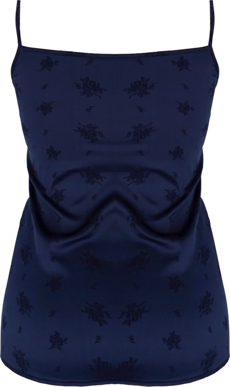 Magic Form Thin Strap Satin Fabric Undershirt - 6021