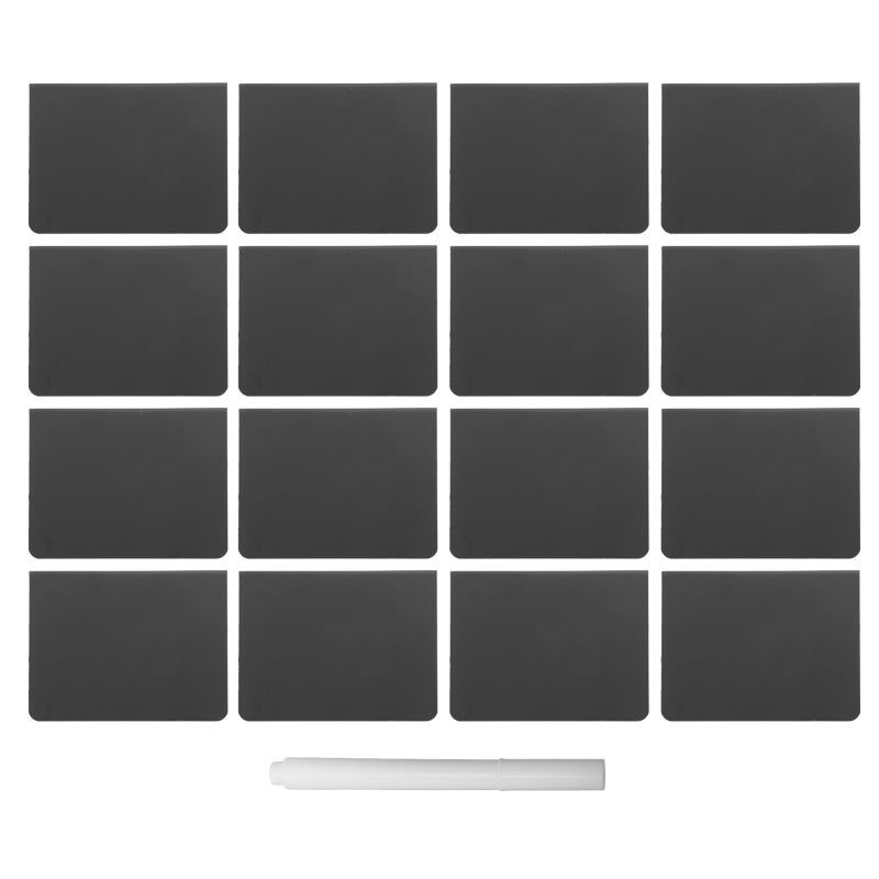Mini Chalkboard Signs: V-Shaped PVC Material - Reusable Erasable Design Small Chalkboards for Wedding Party Event Buffet Classroom Office - Image 1