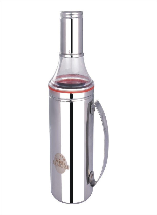 Va Sun Stainless Steel Oil Pourer/ Oil Dispenser with Handle (500 ml), Set of 1 - Image 1