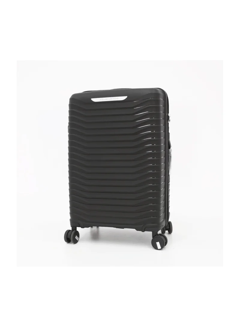 إلنترا Hardshell Luggage Spinner Trolley Bag 3 Pieces Set,Black (S-20",M-24",L-28")