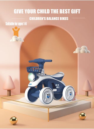 Children's Balance Bike for  1-6 Years Old Boys And Girls Baby Scooter/Balance Car Pedal-Less Bike Multi-Functional One Car Dual-Use.4 Silent Wheels.  Children's  First Ride On Toys,  Birthday Gifts. - pzsku/Z6E4132378AD643A9818DZ/45/1741752866/2311c2f7-8a9d-48d6-977d-ad4b2aa9423f