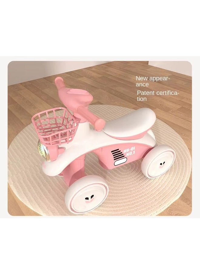 Children's Balance Bike for  1-6 Years Old Boys And Girls Baby Scooter/Balance Car Pedal-Less Bike Multi-Functional One Car Dual-Use.4 Silent Wheels.  Children's  First Ride On Toys,  Birthday Gifts.