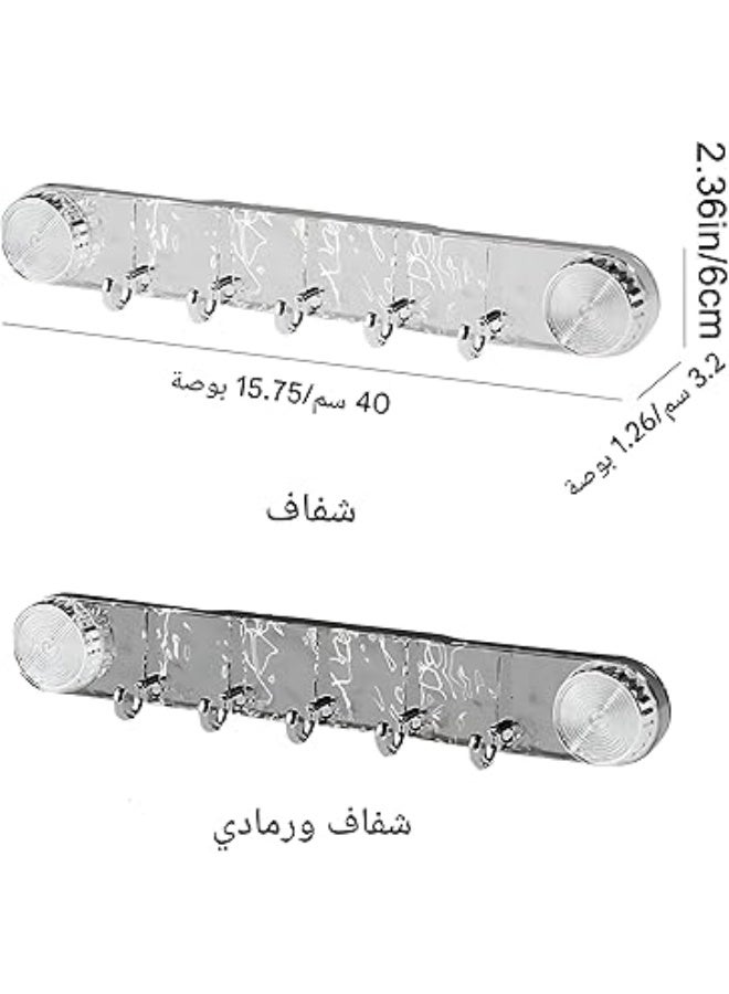 Seamless Storage—Clear Adhesive Hook for Holding Light Items, Suitable for Multiple Surfaces in Kitchen, Bath, or Office - Image 3