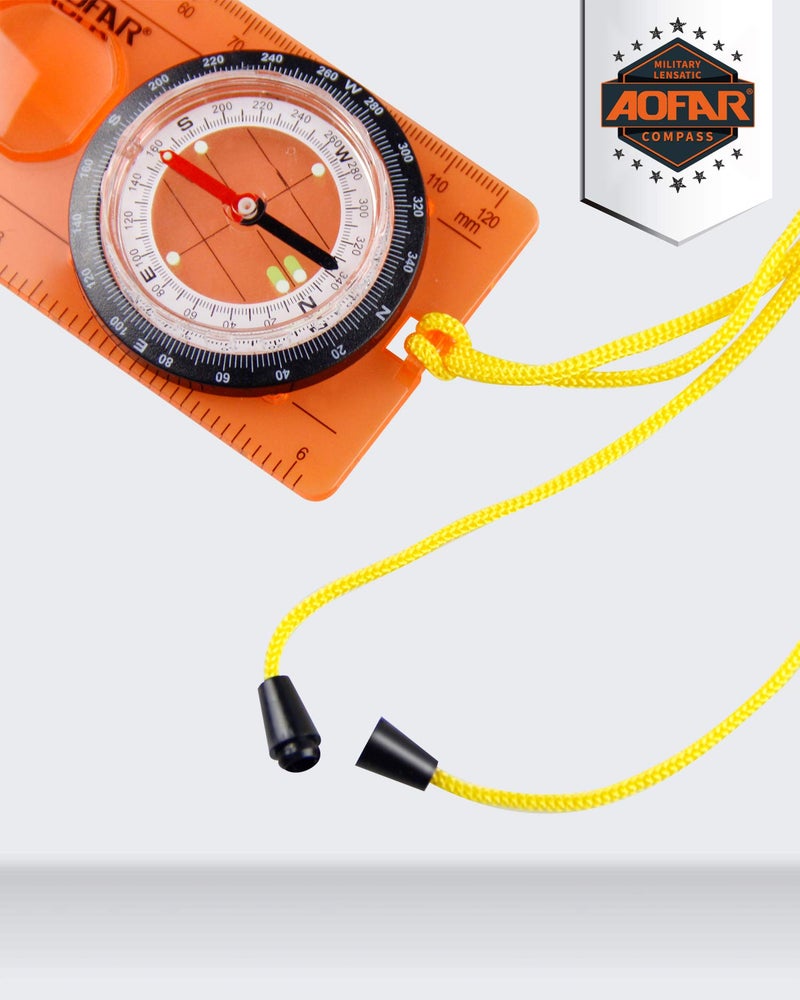 AOFAR Orienteering Compass AF-5C for Hiking, Boy Scout Compass for Kids - Professional Field Compass for Map Reading,Navigation and Survival Lightweight - Mini Camping Compass - Image 5