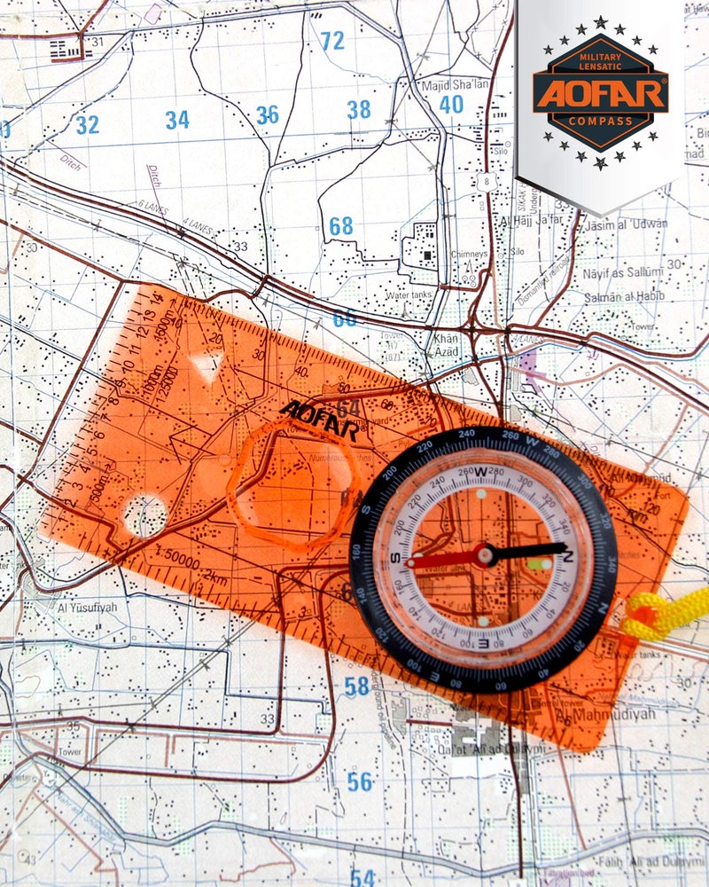 AOFAR Orienteering Compass AF-5C for Hiking, Boy Scout Compass for Kids - Professional Field Compass for Map Reading,Navigation and Survival Lightweight - Mini Camping Compass - Image 4